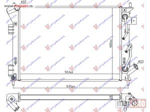NOVI: delovi  HLADNJAK MOTORA 1.6i/2.0i/1.6 GDI BENZIN (AUTO) (553x400x28) Kia soul 13-16 -dostupno
