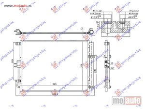 NOVI: delovi  HLADNJAK KLIME ZA SVE MODELE DIZEL (480x400x12) Kia soul 13-16 -dostupno