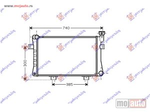 Glavna slika - HLADNJAK MOTORA 1.7 (+/-AC) (62.5x32x3.2) Lada niva 87-09 -dostupno - MojAuto