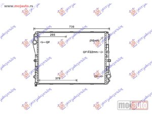 Glavna slika -  HLADNJAK MOTORA BENZIN/DIZEL (AUTO) (640x500x260 Mercedes e class (c/a238) coupe/cabrio 20- -dostupno - MojAuto