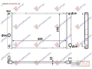 NOVI: delovi  HLADNJAK MOTORA 1.8 HIBRID (AUTO) (60x35x16) (KOYO) Lexus ct 200h 14- -nedostupno