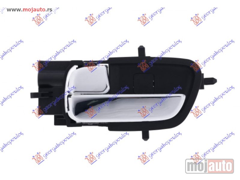 Glavna slika -  KVAKA PREDNJIH/ZADNJIH VRATA UNUTRASNJA HROM/CRNA Levo Hyundai i20 12-14 -dostupno - MojAuto