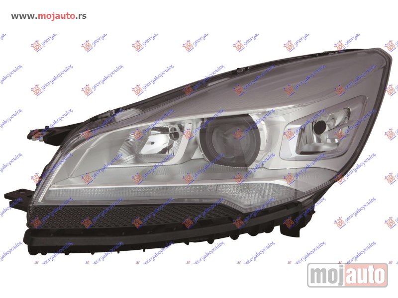 Glavna slika -  FAR Bi-XENON CRNI SA LED DNEVNIM SVETLOM (DEPO) Levo Ford kuga 13-16 -nedostupno - MojAuto