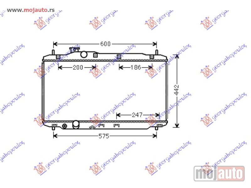 Glavna slika -  HLADNJAK MOTORA 1.8i/16ViVTEC (MAN) (37.5x67x1.6) Honda civic h/b-l/b 12-16 -dostupno - MojAuto