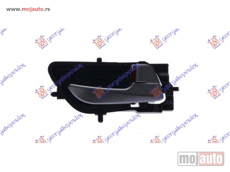 Glavna slika -  KVAKA PREDNJIH/ZADNJIH VRATA UNUTRASNJA SREBRNA/CRNA (SA ZASTITOM) Desno Hyundai i20 (coupe) 14-18 -dostupno - MojAuto