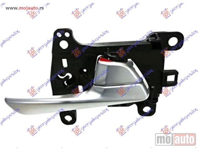 Glavna slika -  KVAKA PREDNJIH VRATA UNUTRASNJA SREBRNA Desno Hyundai tucson 15-18 -dostupno - MojAuto