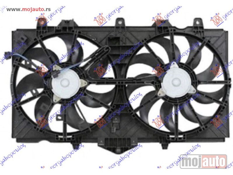Glavna slika -  VENTILATOR (DUPLI) KOMPLET (3.5 HYBRID - 3.7 BENZIN) (340/340mm) (2+2 PIN) Infiniti q50 14- -dostupno - MojAuto