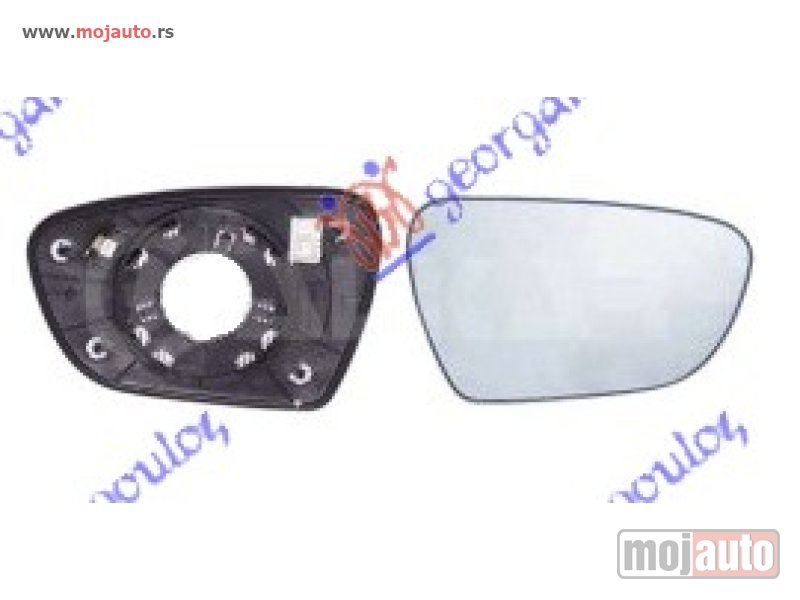 Glavna slika -  STAKLO RETROVIZORA SA GREJACEM Desno Kia ceed 5d 13-15 -dostupno - MojAuto