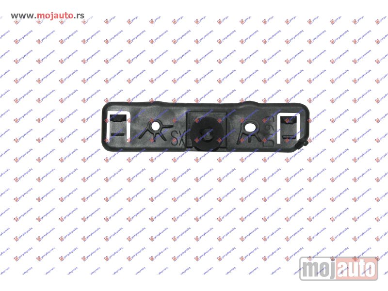 Glavna slika -  NOSAC ZADNJEG BRANIKA BOCNI PLASTICNI Levo Lancia y 11-24 -dostupno - MojAuto