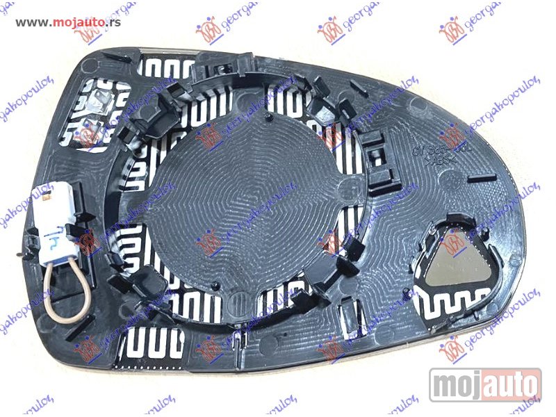 Glavna slika -  STAKLO RETROVIZORA SA GREJACEM (4 PIN) (ASFERICNO) Levo Mercedes s class (w223) 20- -dostupno - MojAuto