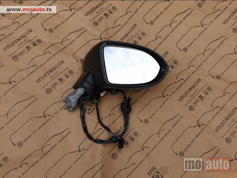 Glavna slika -  Passat B8 / 2015-2024 / Desni retrovizor / Elektrosklopiv / 9 Pinova / ORIGINAL - MojAuto