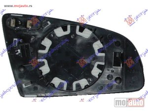 NOVI: delovi  STAKLO RETROVIZORA SA GREJACEM (ASFERICNO) Levo Audi a4 00-04 -dostupno