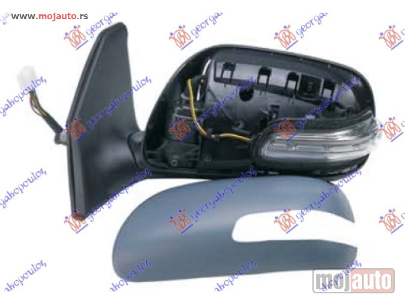 Glavna slika -  RETROVIZOR ELEKTRICNI SA GREJACEM PM (ELEKTRO-SKLOPIV) 06- (A KVALITET) (ASFERICNO STAKLO) Levo Toyota avensis (t25) 03-08 -dostupno - MojAuto