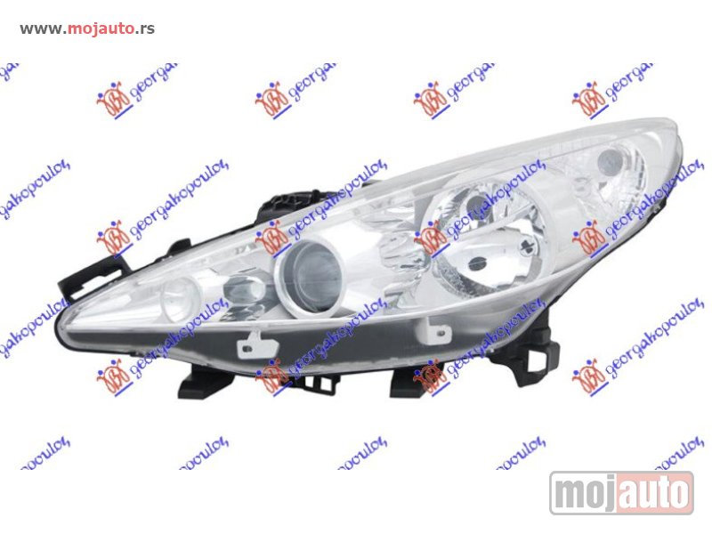 Glavna slika -  FAR SA PROJEKTOROM AFS (TYC) Levo Peugeot 207 06-14 -dostupno - MojAuto
