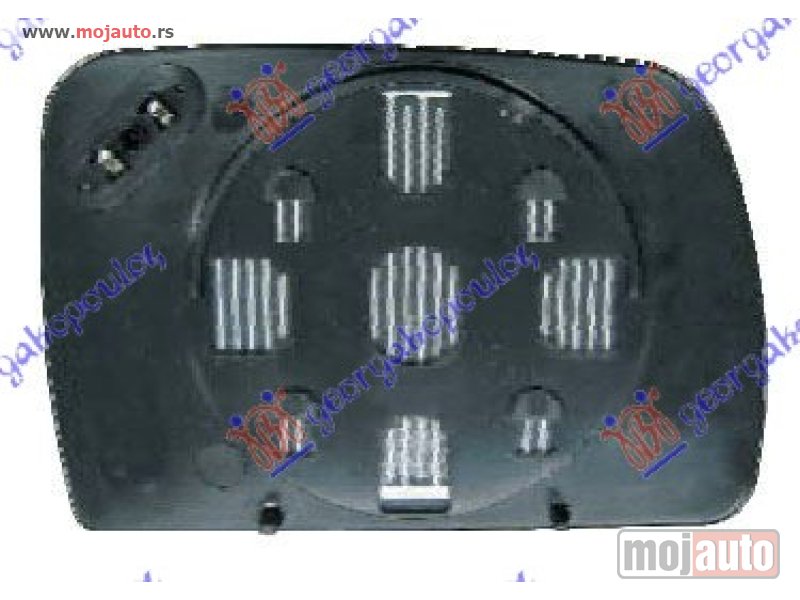 Glavna slika -  STAKLO RETROVIZORA SA GREJACEM PLAVO (ASFERICNO) Levo Bmw x5 (e53) 00-07 -nedostupno - MojAuto