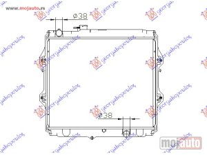 NOVI: delovi  HLADNJAK MOTORA 2.5 T.DIZEL (45x52.5x3.2) Toyota hi-lux 2wd/4wd 01-05 -dostupno