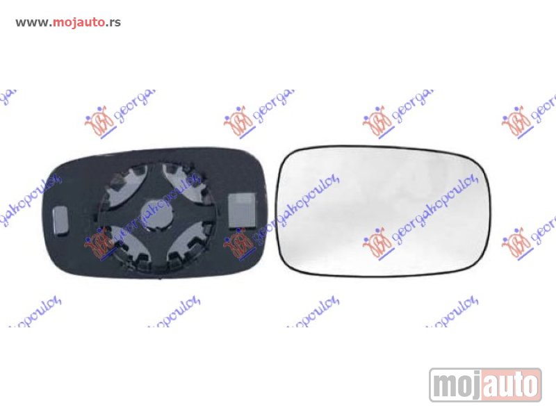 Glavna slika -  STAKLO RETROVIZORA (ASFERICNO) Levo Renault megane sdn-h/b-l/b 02-05 -dostupno - MojAuto