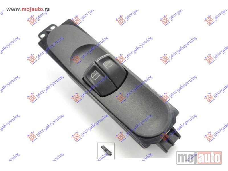 Glavna slika -  PREKIDAC U PREDNJIM VRATIMA (2 TASTERA) (7 PIN) Levo Mercedes vito (w639) & viano 04-10 -dostupno - MojAuto