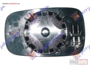 NOVI: delovi  STAKLO RETROVIZORA SA GREJACEM (ASFERICNO) Levo Renault clio 06-09 -dostupno