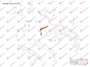 NOVI: delovi  NOSAC PREDNJEG BRANIKA GORNJI BOCNI Levo Chevrolet aveo h/b-l/b 08-12 -dostupno
