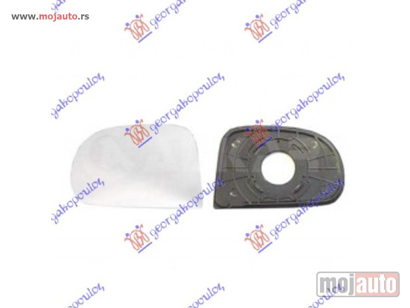 Glavna slika -  STAKLO RETROVIZORA (RAVNO) Levo Hyundai atos prime 03-07 -dostupno - MojAuto