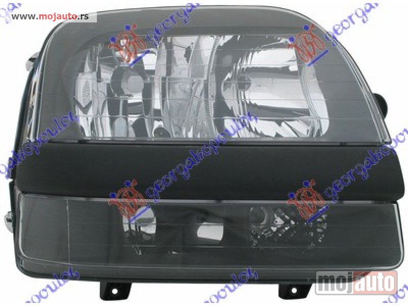 Glavna slika -  FAR (BEZ MAGLENKE) ELEKTRICNI (TYC) Desno Fiat doblo 01-05 -dostupno - MojAuto