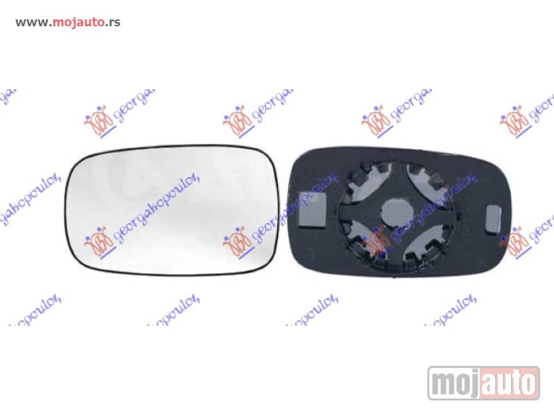 Glavna slika -  STAKLO RETROVIZORA (KONVEKSNO) Desno Renault megane sdn-h/b-l/b 02-05 -dostupno - MojAuto