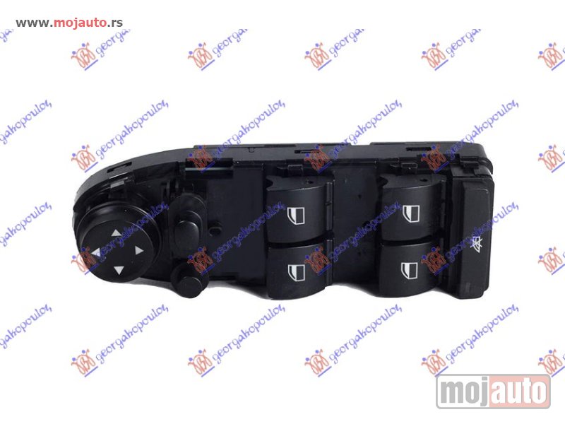Glavna slika -  PREKIDAC U PREDNJIM VRATIMA (4 TASTERA) (ELEKTRO-SKLOPIV RETROVIZOR) (18 PIN) Levo Bmw series 3 (e90/91) sdn/s.w. 05-08 -dostupno - MojAuto