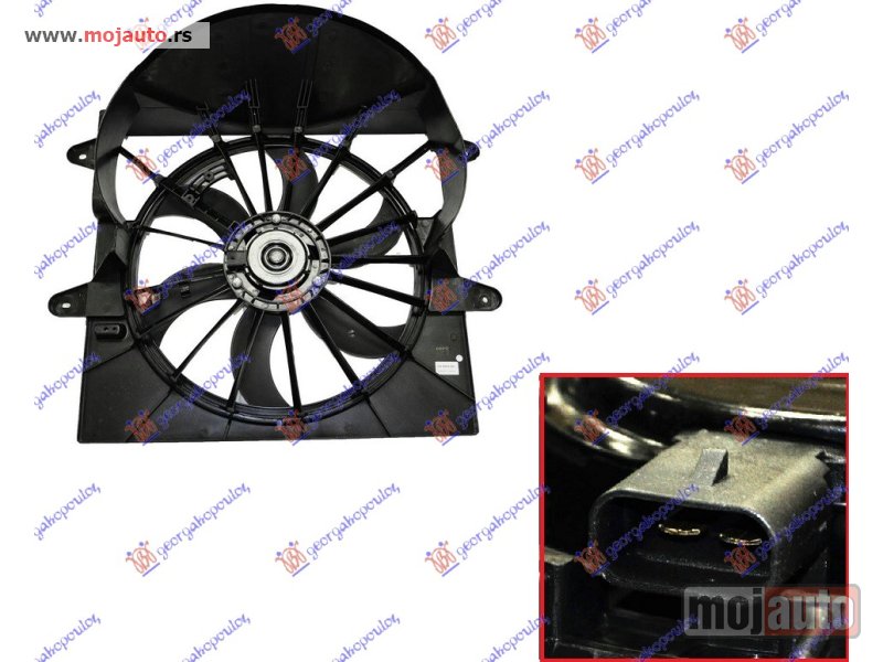 Glavna slika -  VENTILATOR KOMPLET (3.7 BENZIN) (2 PIN) Jeep commander 06-10 -dostupno - MojAuto