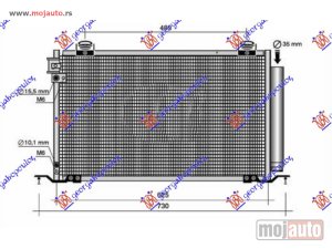 NOVI: delovi  HLADNJAK KLIME 2.0/2.4 BENZIN (645x360x16) Toyota avensis (t25) 03-08 -dostupno
