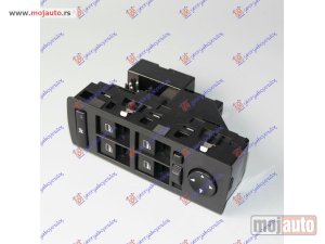 NOVI: delovi  PREKIDAC U PREDNJIM VRATIMA (4 TASTERA) (ELEKTRO-SKLOPIV RETROVIZOR) (24+5 PIN) Levo Bmw x5 (e53) 00-07 -dostupno