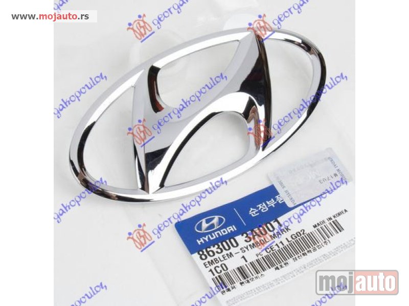 Glavna slika -  ZNAK NA MASCI (O) Hyundai getz 02-05 -dostupno - MojAuto