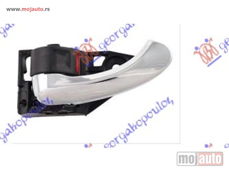Glavna slika -  KVAKA PREDNJIH/ZADNJIH VRATA UNUTRASNJA HROM/CRNA -08 Levo Toyota rav 4 05-10 -dostupno - MojAuto