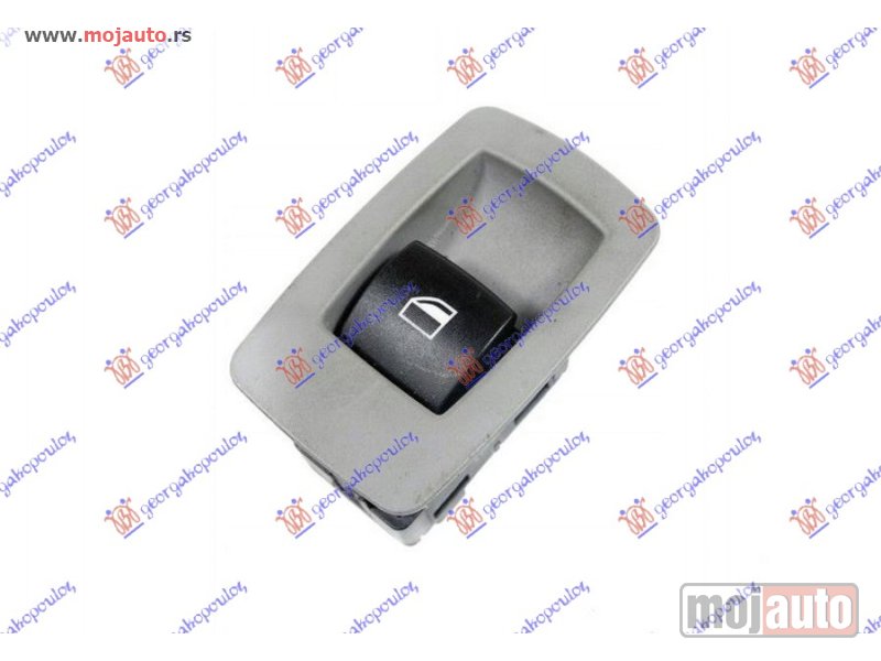 Glavna slika -  PREKIDAC U PREDNJIM (& ZADNJIM L=D) VRATIMA (SIVI OKVIR/CRNI TASTER) (3 PIN) Desno Bmw series 1 (e81/87) 3/5d 04-11 -dostupno - MojAuto