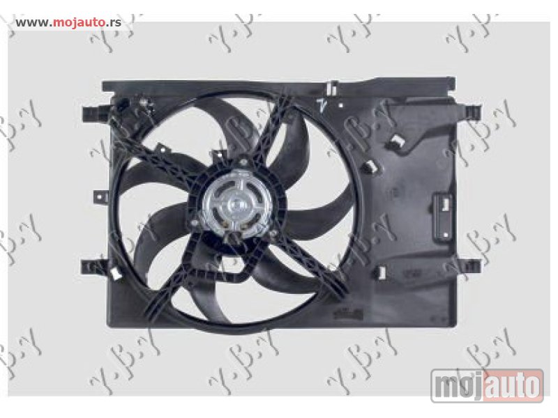 Glavna slika -  VENTILATOR KOMPLET (1.0/1.2/1.4 16V BENZIN) Opel corsa d 06-15 -dostupno - MojAuto