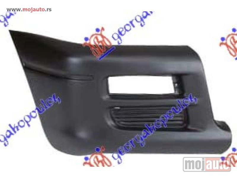 Glavna slika -  KRAJ PREDNJEG BRANIKA CRNI Desno Mitsubishi p/u l200 99-01 -dostupno - MojAuto