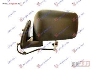 NOVI: delovi  RETROVIZOR ELEKTRICNI CRNI (DUPLA KABINA/4 VRATA) (KONVEKSNO STAKLO) Levo Nissan p/u (d22) navara 2wd-4wd 01-10 -dostupno