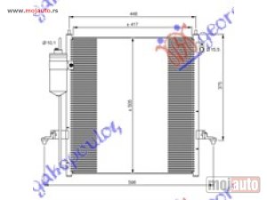 NOVI: delovi  HLADNJAK KLIME 2.5 TURBO DIZEL (430x420) Mitsubishi p/u l200 06-10 -dostupno