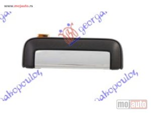 NOVI: delovi  KVAKA PREDNJIH/ZADNJIH VRATA SPOLJASNJA HROM/CRNA Levo Mitsubishi p/u l200 02-06 -dostupno