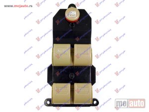 NOVI: delovi  PREKIDAC U PREDNJIM VRATIMA BRAON (4 TASTERA) (20 PIN) Levo Honda civic h/b-l/b 04-05 -dostupno