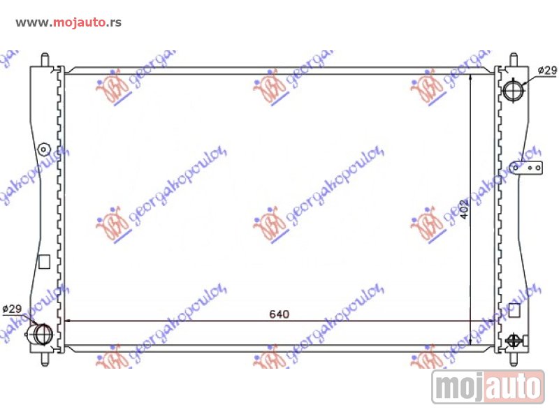 Glavna slika -  HLADNJAK MOTORA 1.5 CDi (64x40) (KOYO) Smart forfour 04-15 -dostupno - MojAuto