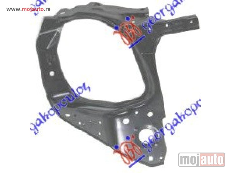 Glavna slika -  OKVIR FARA METALNI Desno Opel meriva 03-10 -dostupno - MojAuto