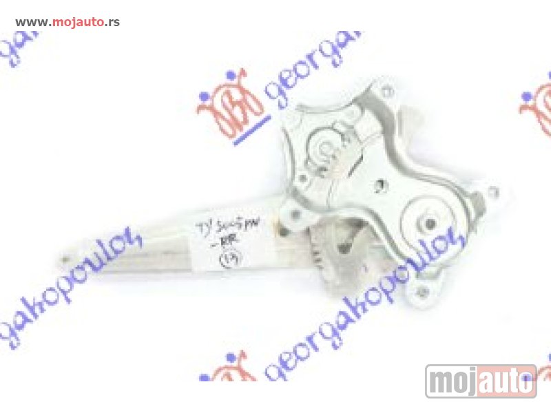 Glavna slika -  PODIZAC ZADNJEG PROZORA ELEKTRICNI (BEZ MOTORA) Desno Toyota yaris 05-11 -dostupno - MojAuto
