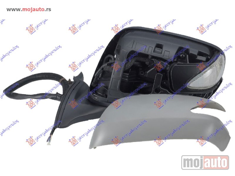Glavna slika -  RETROVIZOR ELEKTRICNI PM (ELEKTRO-SKLOPIV) (MIGAVAC) (A KVALITET) (KONVEKSNO STAKLO) Levo Honda jazz 08-11 -dostupno - MojAuto