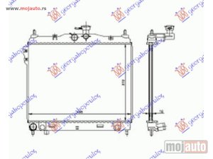 NOVI: delovi  HLADNJAK MOTORA 1.6CC (+/-AC) (50x38) VENTILATOR 33cm Hyundai getz 06-10 -dostupno