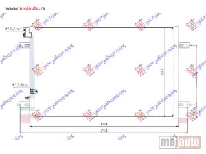 NOVI: delovi  HLADNJAK KLIME 3.0 TFSI/3.2/4.2 FSI/5.2 (S6) BENZIN - 2.7/3.0 TDI DIZEL (658x393x16) Audi a6 04-08 -dostupno