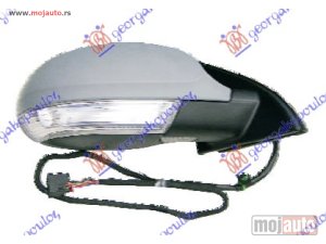 NOVI: delovi  RETROVIZOR ELEKTRICNI SA GREJACEM PM (ELEKTRO-SKLOPIV) (MIGAVAC) (SVETLO) (A KVALITET) (KONVEKSNO STAKLO) Desno Vw passat 05-11 -dostupno
