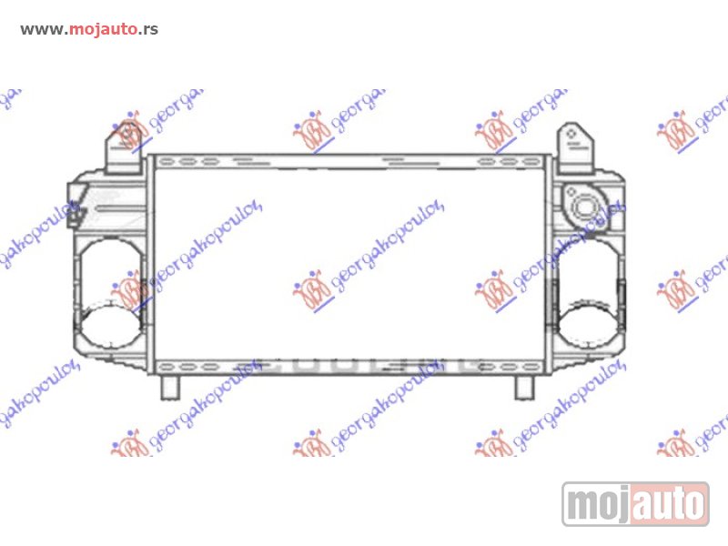 Glavna slika -  HLADNJAK INTERKULERA 1.2-1.4 TDi DIZEL (280x130x40) Audi a2 00-05 -dostupno - MojAuto