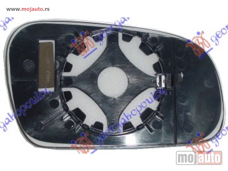 Glavna slika -  STAKLO RETROVIZORA (SAMO ZA ZAMENSKI RETROVIZOR KRACI OD ORIGINALA) (ASFERICNO) Levo Vw fox 05-11 -dostupno - MojAuto