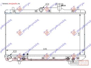 Glavna slika - HLADNJAK MOTORA 1.3/1.5/1.6 (AUTO) (+/-AC) (33.5x64.5) Hyundai accent h/b-l/b 03-05 -dostupno - MojAuto